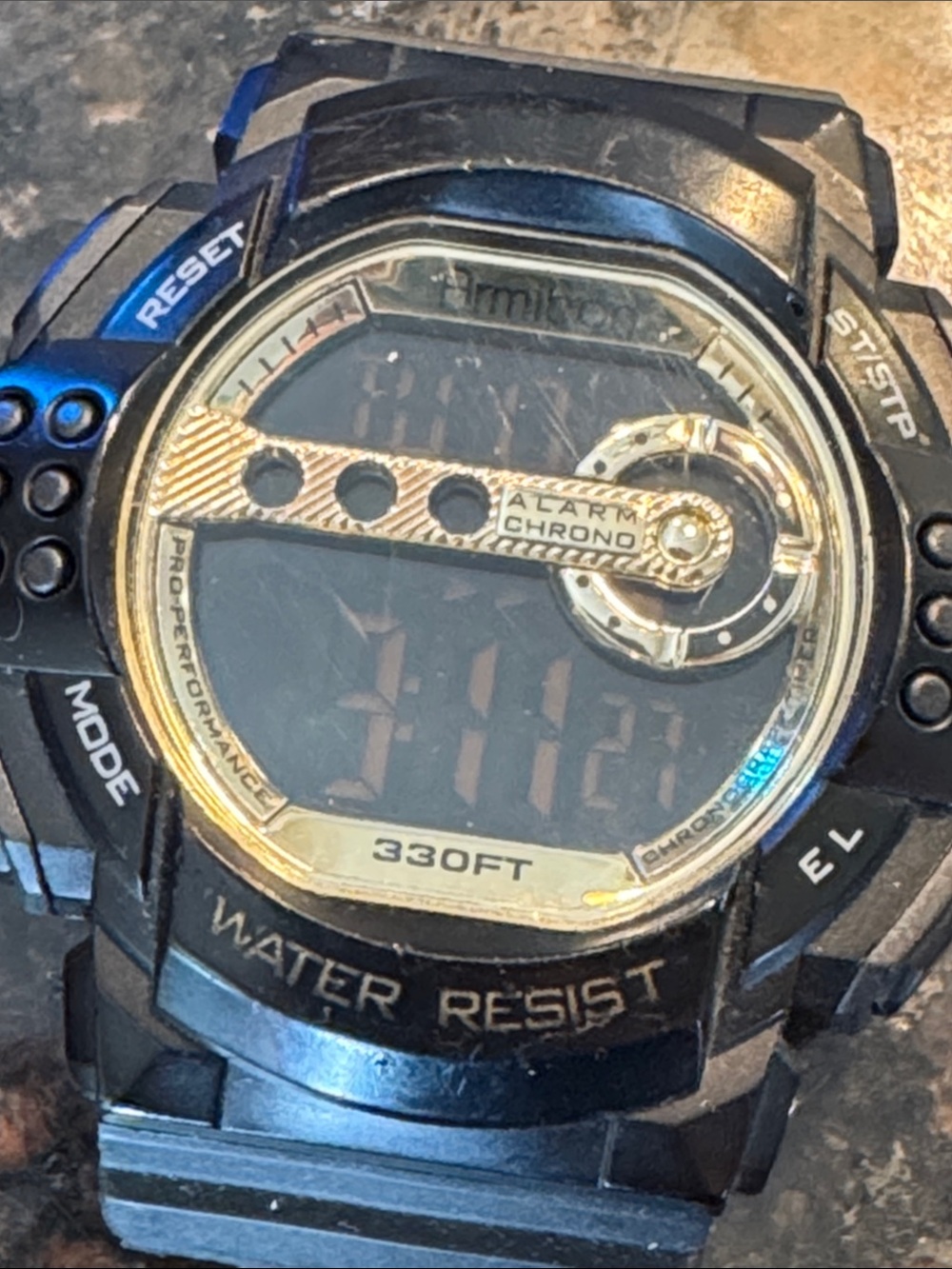 Armitron Black and Gold Digital Sport Watch